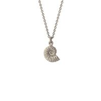 Alex Monroe Silver Ammonite Necklace