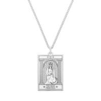CarterGore Small Silver The 'High Priestess' Tarot Necklace