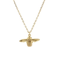 Alex Monroe 18ct Gold Teeny Tiny Bumble Bee Necklace