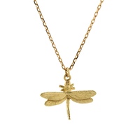 Alex Monroe 18ct Gold Teeny Tiny Dragonfly Necklace