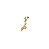 Alex Monroe 18carat Yellow Gold Branch Coral Single Stud Earring