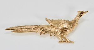 Love Lock Pre Loved 9carat Gold Pheasant Brooch