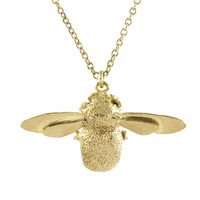 Alex Monroe Gold Baby Bumblebee Necklace