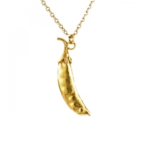 Alex Monroe Gold Peapod Necklace