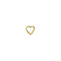 Alex Monroe Teeny Tiny 18ct Yellow Gold Single Heart Stud Earring