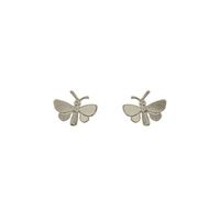 Alex Monroe Tiny Butterfly Silver Stud Earrings